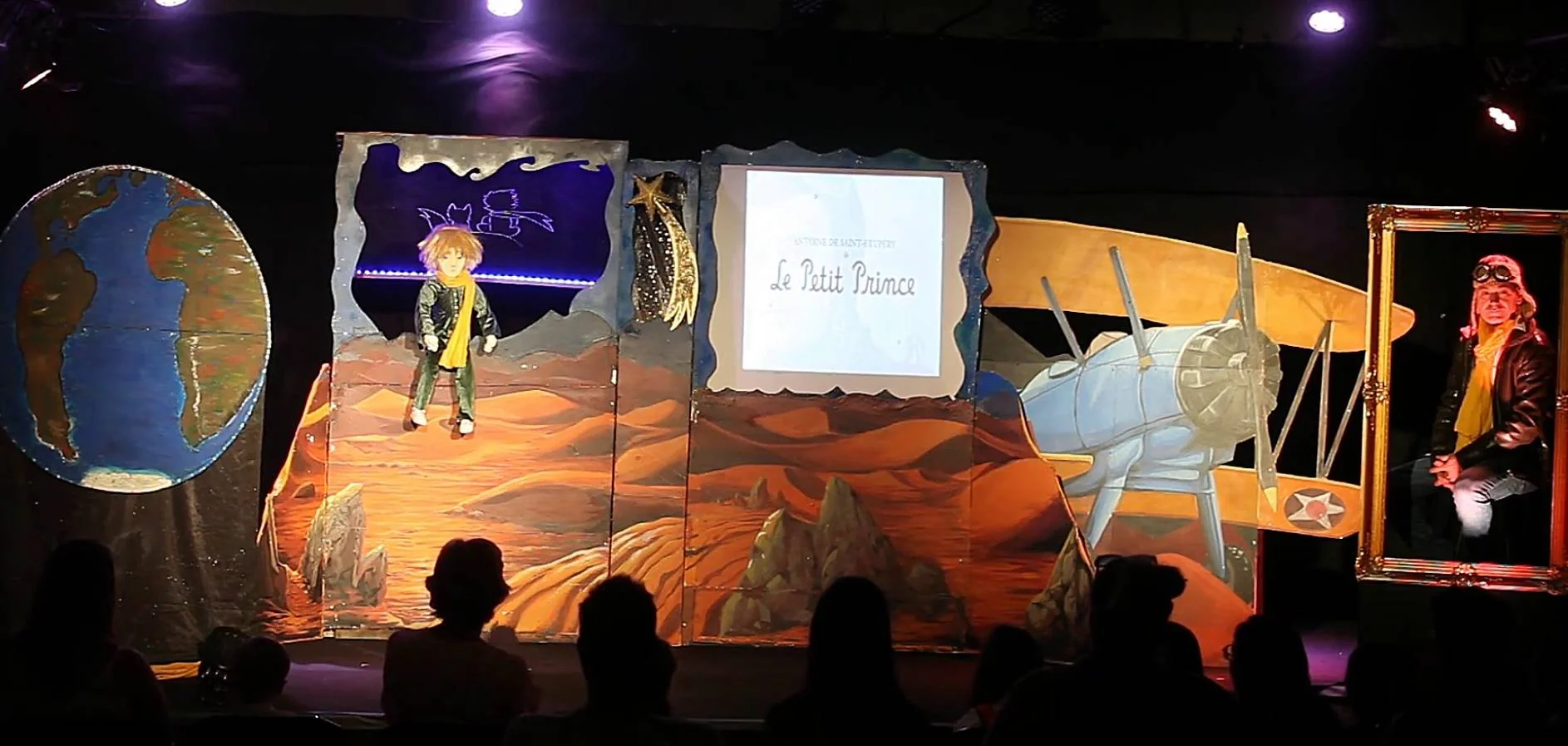 LE PETIT PRINCE de Saint Exupery (adaptation théâtrale mêlant jeu d’acteur, marionnettes et vidéo.) - Photo 2