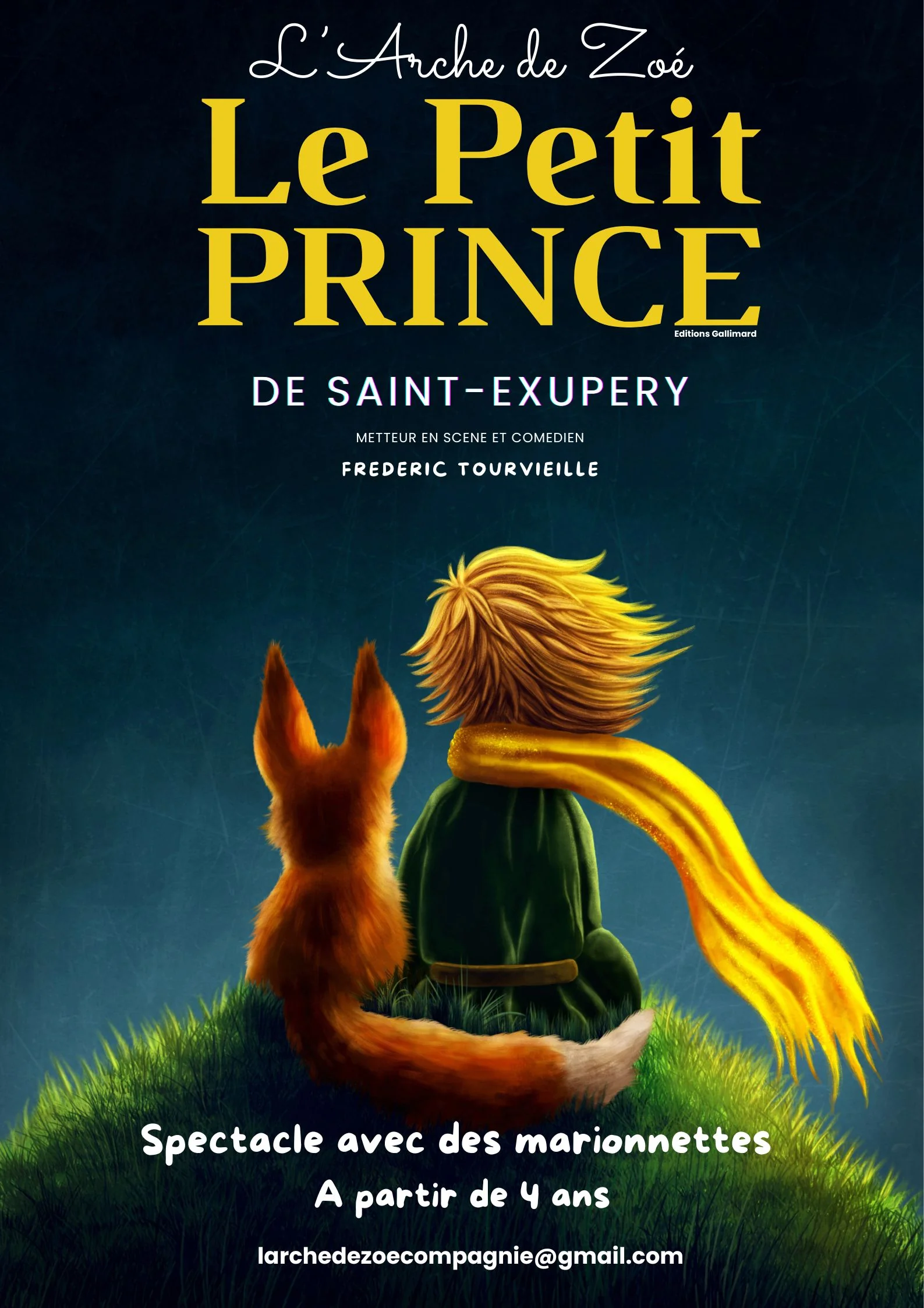 LE PETIT PRINCE de Saint Exupery (adaptation théâtrale mêlant jeu d’acteur, marionnettes et vidéo.) - Photo 1