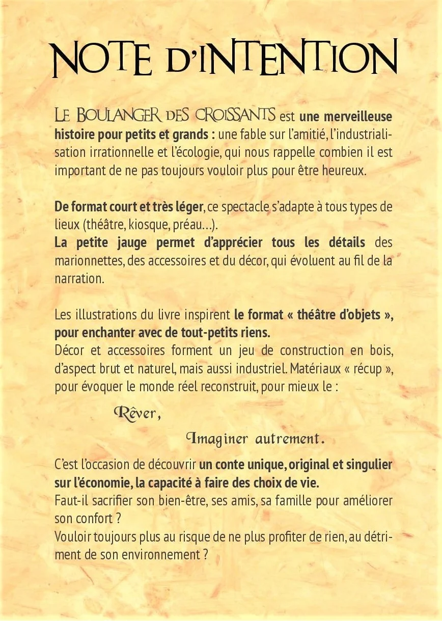 LE BOULANGER DES CROISSANTS - CONTE THEATRALISE EN THEATRE D OBJET - Photo 3